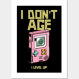 I don't age I level up Posters and Art